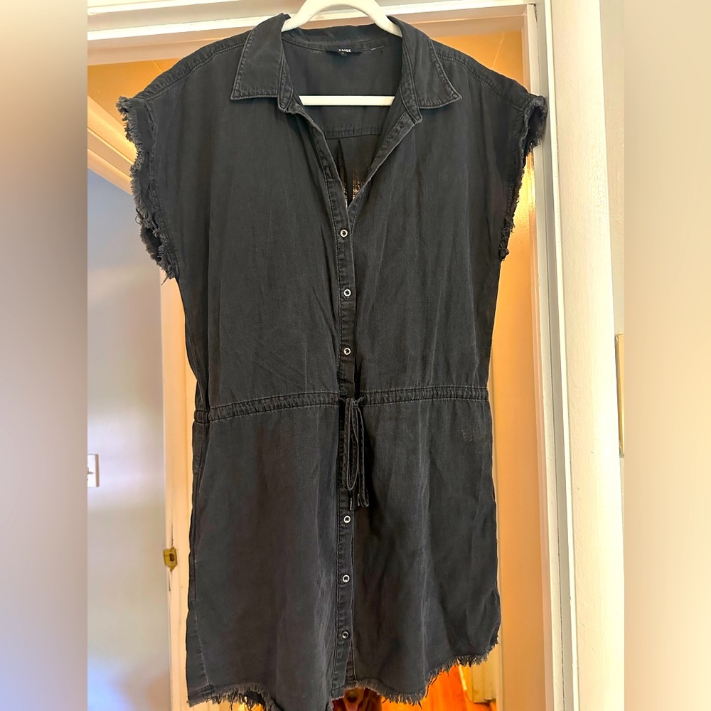 Paige black denim mini dress!